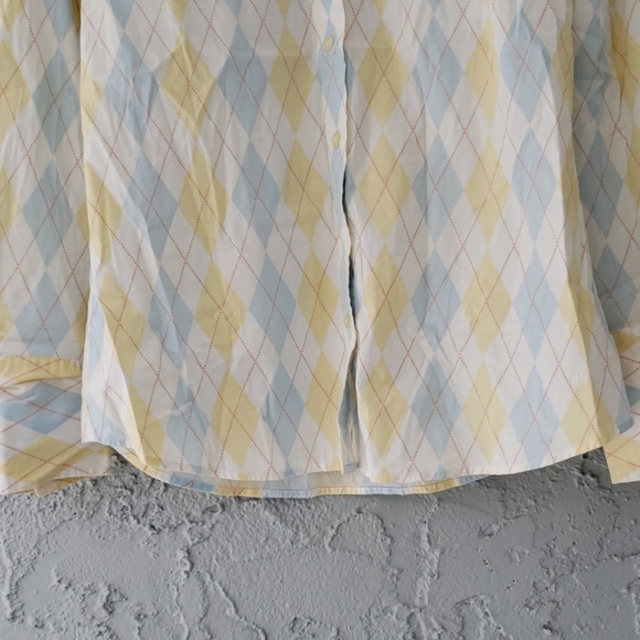 Blue & Yellow Tommy Hilfiger Shirt For Women - Picture 4 of 5